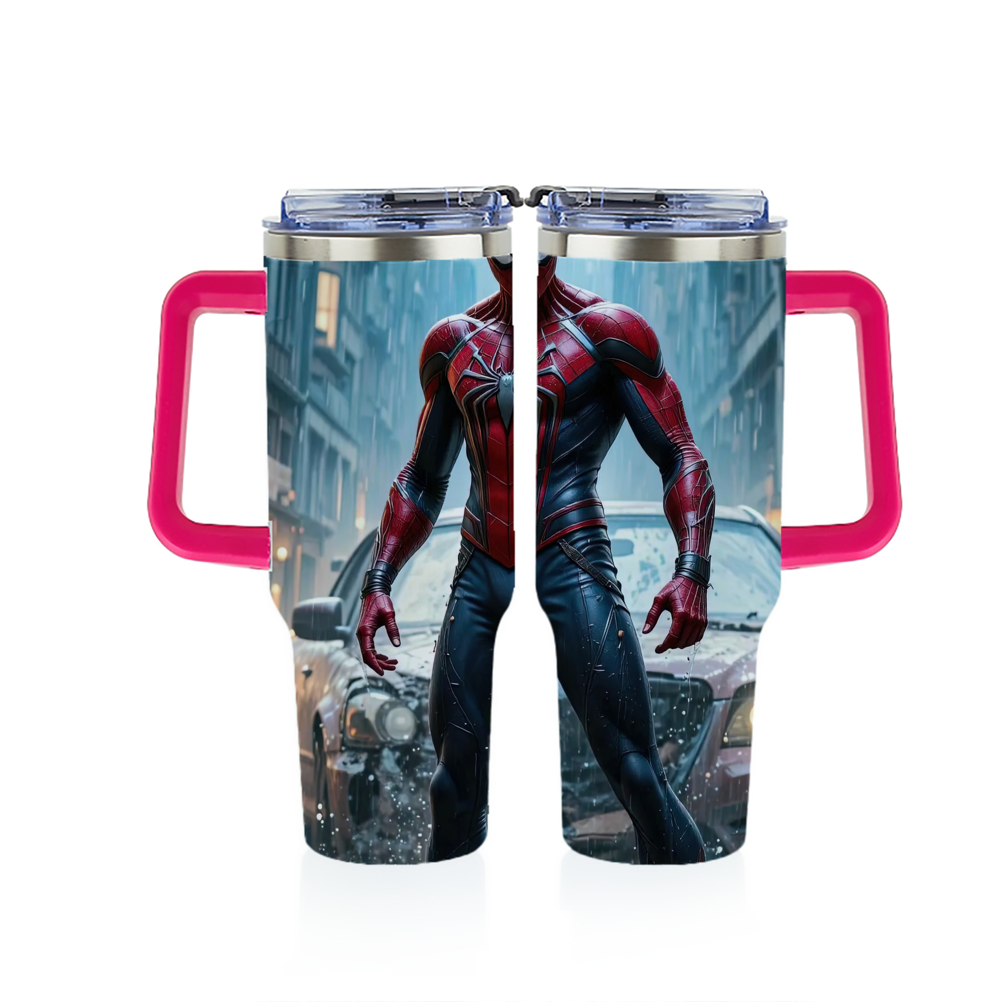 （画像用） Spider Man スパイダーマン 1200ｍLフルプリント車用タンブラー
